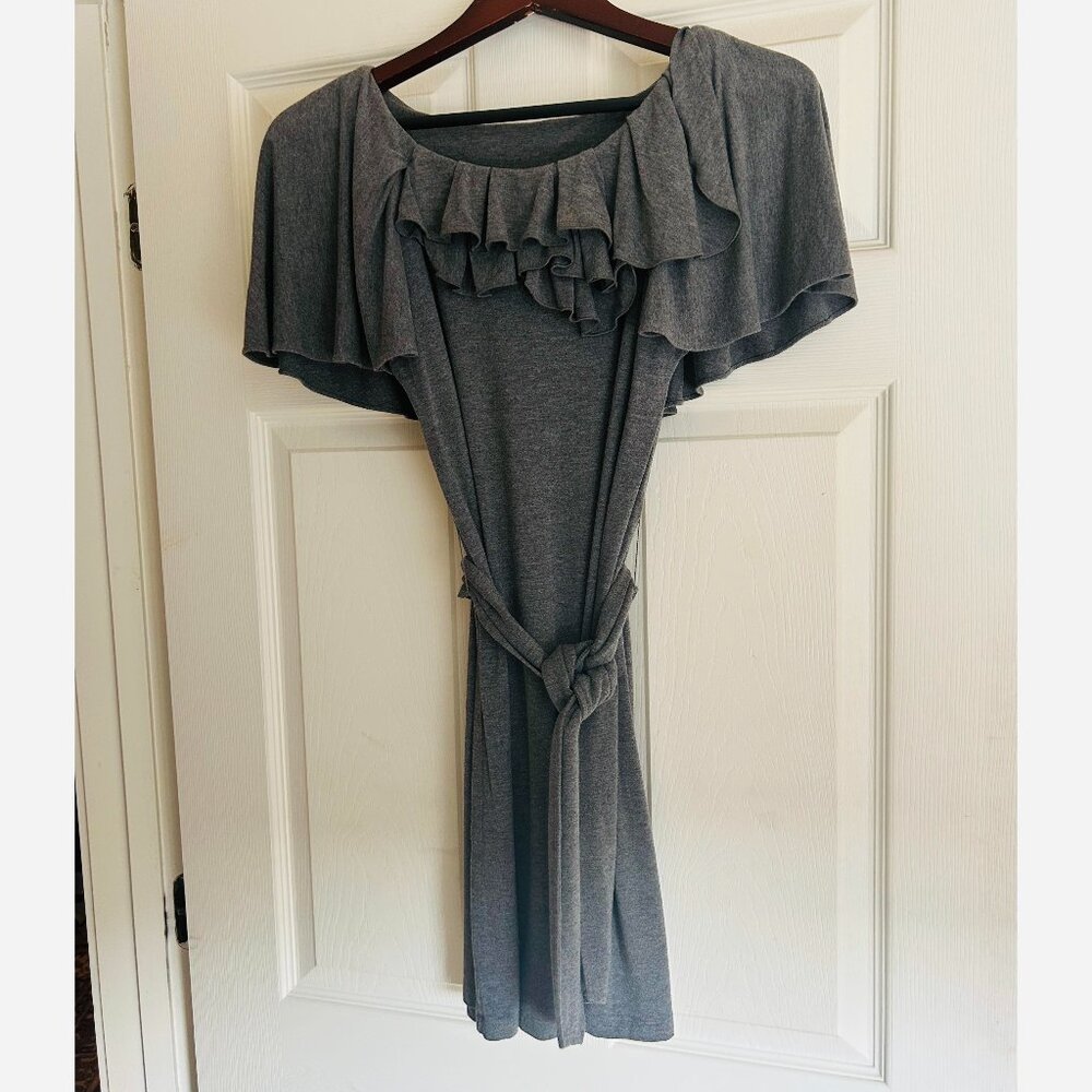 Juicy Couture Gray Ruffle Dress
